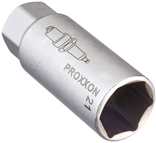 PROXXON 23552 Zündkerzen Nuss mit TPR Einlage 21mm Antrieb 10mm(3/8)