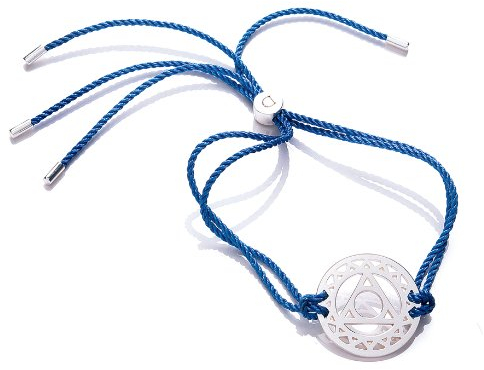 DAISY Unisex-Armband Sterling-Silber 925 Stoff 280 mm BRCHK1019PS
