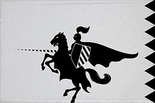 U24 Aufnäher Ritter Motiv Nr. 24 Fahne Flagge Aufbügler Patch 9 x 6 cm