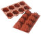 silikomart 26.154.00.0060 SF154 - SILICONE ITEM NR.8 CHARLOTTE ø 70 H 41 MM IN HEADER CARD, Rot