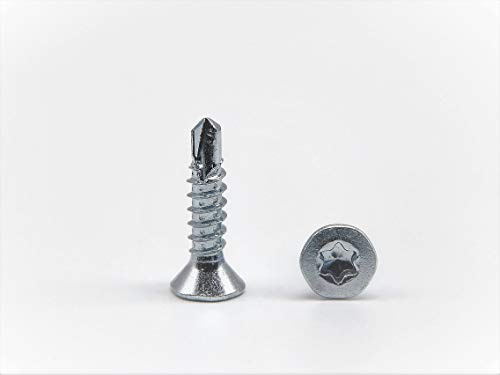 Bohrschrauben 4,8x16 mm selbstschneidend verzinkt Senkkopf Torx T25 DIN 7504 PT Blechschrauben 100 Stück