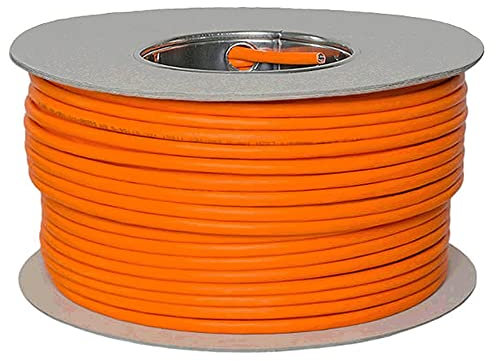 100M Cat 7 Verlegekabel Gigabit Netzwerkkabel S/FTP PIMF 1000 MHz Cat7 4x2xAWG23 LSZH Verkabelung Ethernet LAN Kabel CAT7 Orange