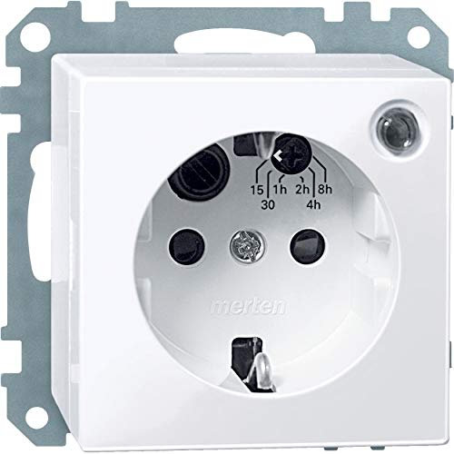 Schneider elec ppm - pme 32 00 - Toma bipolar tt lateral schuko temporizado blanco activo