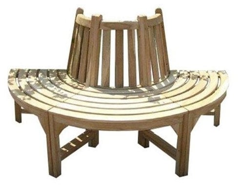 1/2 Baumbank Ø 150 cm -halber Kreis-