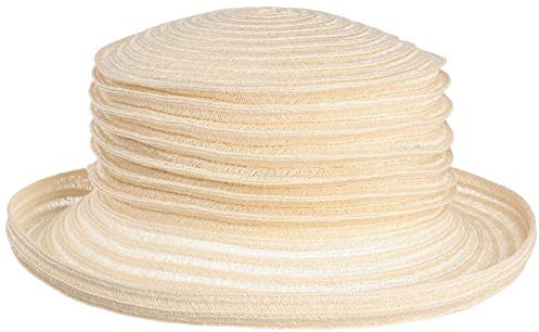 Mayser Belma Falten Strohhut Hanf Boaterhut Packable Handmade Made in EU Damen Sommer