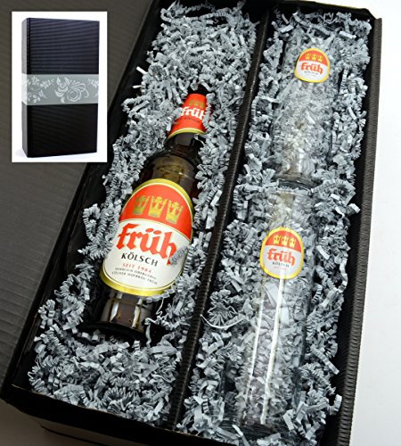 Früh Kölsch 0,33l mit 2 original Gläsern 0,2l in Geschenkkarton