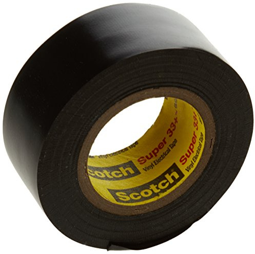3 M Scotch Super 33 80020 80610833800 Electrical Insulation Tape - Black - 19MM x 6,1M