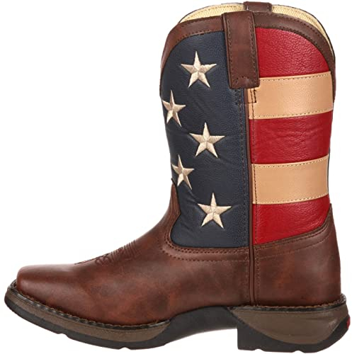Durango BootsBT245 - Stivali Western Unisex - Bambino, Marrone (Brown Union Flag), 32 (1 US)