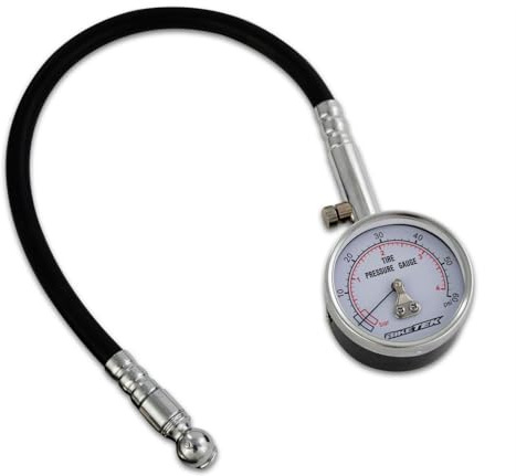 Bike It Pro-Pressure Professional Stainless Motorbike Tyre Pressure Gauge (0-60psi)