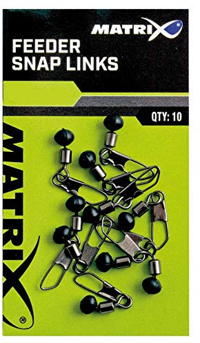 Matrix Angeln Karabiner - Feeder Snap Links Size 12 10 Stück