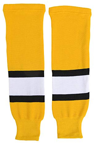 Sherwood Kinder Stutzen Sher-Wood NHL, Gelb/Schwarz/Weiß, Bambini