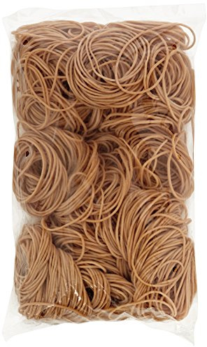 Whitecroft Essentials 25511 Value 1.5mmx80mm Rubber Bands, beige|brown|oak