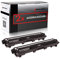 Logic-Seek 2 Toner kompatibel für Brother TN-242K HL-3142 3152 3172 CW CDW - DCP9017CDW - Schwarz je 2.500 Seiten