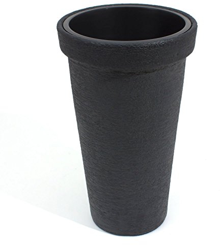 Maceta CLASSIC TOWER 20L., Con depósito, dimensiones (mm) 300x300x500, color Antracita