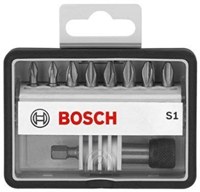 Bosch Professional 8+1tlg. Schrauberbit-Set Extra Hart für Phillips-Kreuzschlitzschrauben, 2607002560