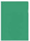 Kangaro K-34007 PP-Kunstoff Aktenhülle/Plastikhülle DIN A4 genarbt Transparent Grün extra stark (120 µ), 31x21.6x0.4