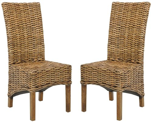 Safavieh Home Collection Isla Brown Dining Chair (Set of 2)