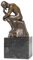Moritz Bronzefigur Bronze Figur Statue Skulptur Denker Philosoph Psychologie H 19 cm