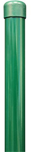 Alberts 617509 Zaunpfosten für Fix-Clip pro | für die Befestigung mit Einschlag-Bodenhülsen | zinkphosphatiert, grün kunststoffbeschichtet | Länge 1750 mm | Schellen-Ø 34 mm