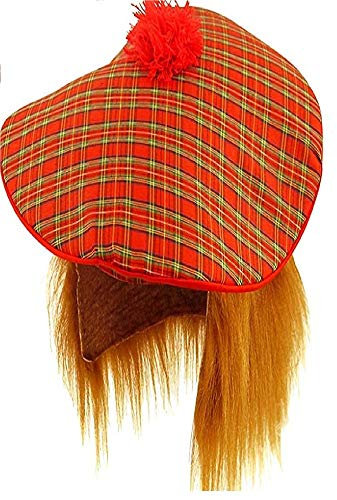 Schottische Mütze - Tam O Shanter mit Haar