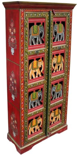 Kleiderschrank mit Elefantenverzierungen aus Shishamholz, Modell 4
