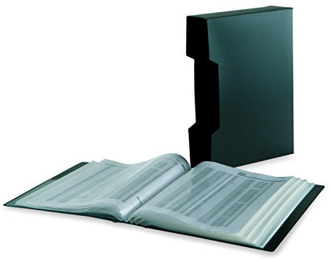 Bankers Box - Carpeta porta fundas gran capacidad, 100 fundas, negro