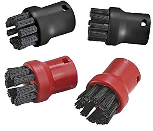 SPARES2GO Set di 4 spazzole rotonde compatibile con Karcher SC1.020, SC1020, K1105, K1201, K1405 scopa a vapore