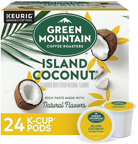 Green Mountain Coffee Fair Trade Island Coconut, K-cups for Keurig Brewers, 24-count 7.9oz. Box by Island Coconut