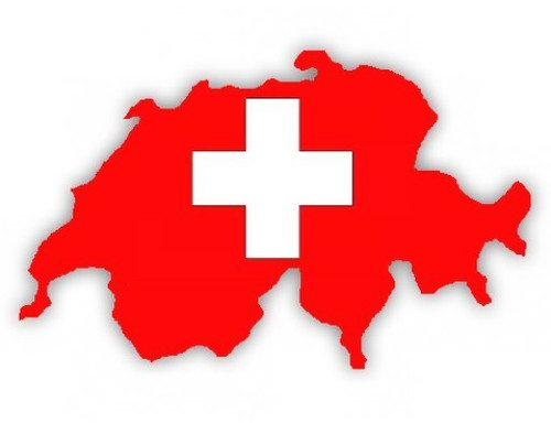 Auto Aufkleber, Car Sticker Schweiz Switzerland. Konturgeschnitten. (ca. 11x9 cm)