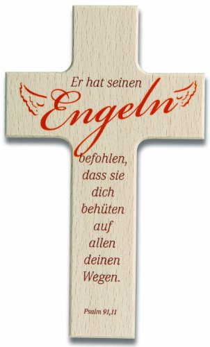 jakopabra Kinderkreuz Holzkreuz Er hat seinen Engeln...