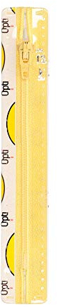 Opti S40-15-01231 Reißverschluss, 100Prozent Polyester, 01231 Gelb, 15cm