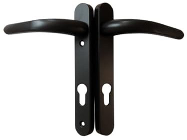 Upvc Door Handle 122mm Screw Centres - Black