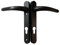 Upvc Door Handle 122mm Screw Centres - Black