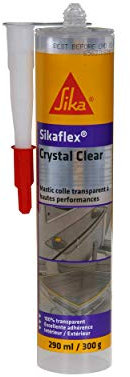 Sikaflex Crystal Clear, Mastic-colle Multi-Usages, 300g, Transparent 501430