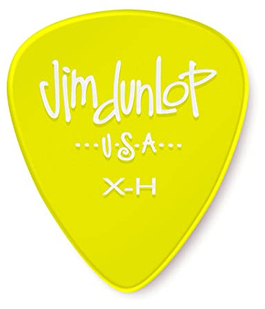 Dunlop 486 GELS Picks (12-Pack) - Extra Heavy, yellow