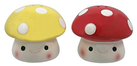 Mushroom Salt & Pepper Shakers by Globally Cute