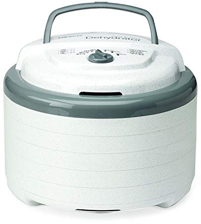 NESCO FD-75A Snackmaster Pro Food Dehydrator, For Snacks, Fruit, Beef Jerky, Gray