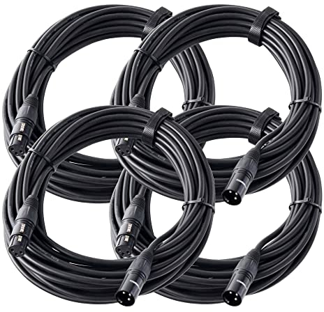 Pronomic Stage XFXM-Blue-10 Cable de micrófono XLR 10 m negro, set de 4