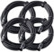 Fase Pronomic XFXM-10 XLR Microfono cavo 10 m Nero, Kit da 4 cavi