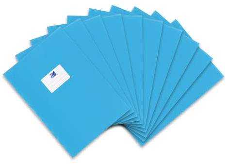 Oxford Heftumschlag A4, Bast, mit Beschriftungsetikett, hellblau, 10 Stück