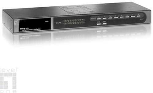 LevelOne KVM Switch 48, 3cm 16x PS2/USB KVM-1631 mit Slot