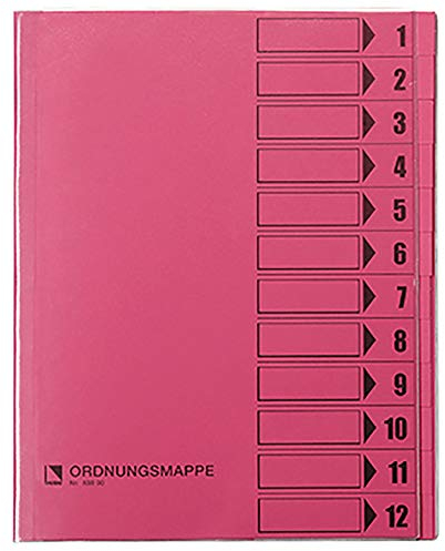 Bene 83800RS Ordnungsmappe mit Schutzumschlag, rosa