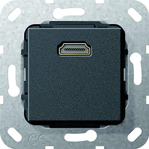 Gira 567010 HDMI Kabelpeitsche Einsatz, schwarz matt