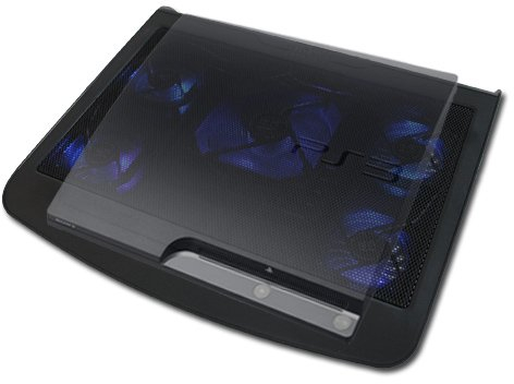 USB KÜHLER ZUSATZLÜFTER Cooler STÄNDER | 5 x LÜFTER | 2 x USB | FÜR PlayStation 3 / PlayStation 4 / Xbox 360 / Xbox ONE [SCHWARZ]