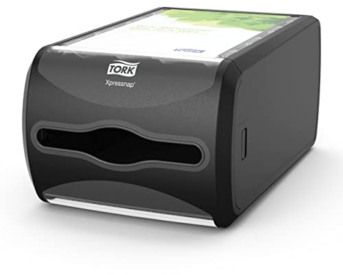 Tork 272511 Xpressnap Thekenspender für N4 Spenderservietten / Serviettenspender in Schwarz