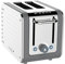 Dualit Architect 2 Slot Grey Body with White Panel Toaster