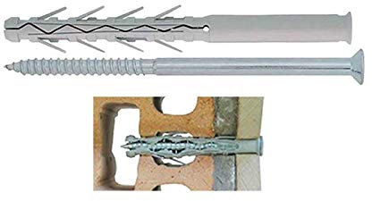50 pz TASSELLO TASSELLI PROLUNGATI CON VITE 10x100 TESTA TORX T40 FISCHER FRIULSIDER