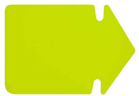 folia 669 911 Lot de 20 flèches en Carton Lumineux Double Face Jaune Vif Env. 35 cm