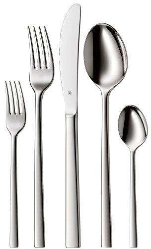 WMF 1212916040 Sonic - Cubertería (30 Piezas), Color Plateado