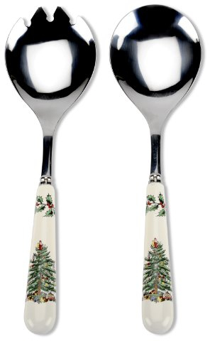 Portmeirion Home & Gifts Salad Servers, Ceramic, Multi-Colour, 3 x 3 x 3 cm